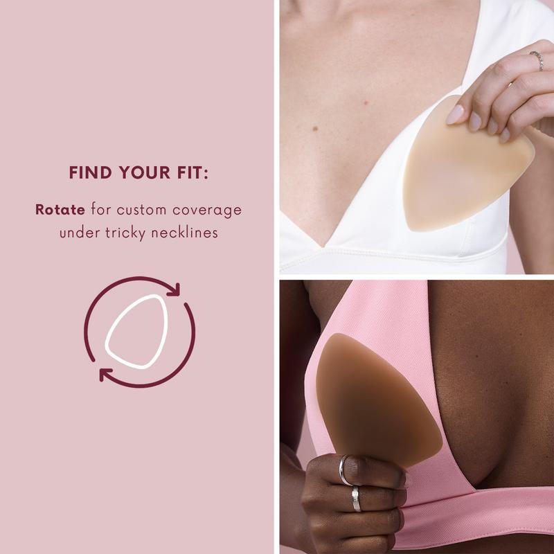 Best-Selling Circle & Triangle Nipple Covers Set-The first-ever sticky not icky triangle nipple covers designed for deep vees and swim