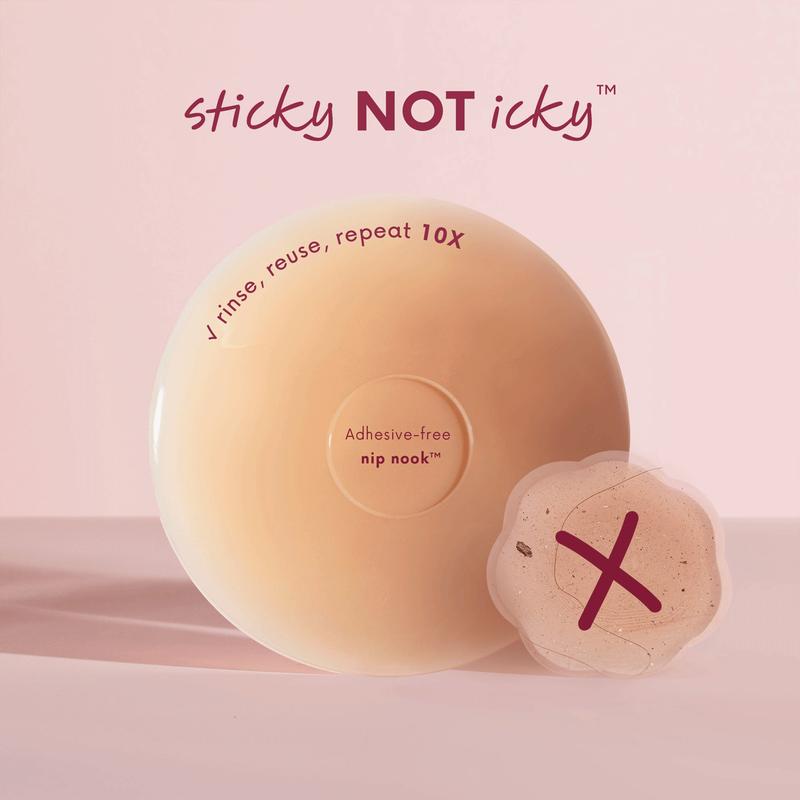 Best-Selling Circle & Triangle Nipple Covers Set-The first-ever sticky not icky triangle nipple covers designed for deep vees and swim